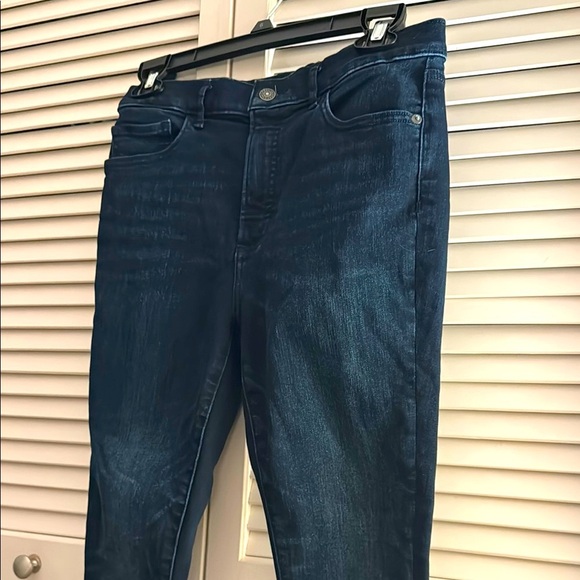 Express Women’s Dark Denim Perfect Skinny High Rise 8R EUC - Picture 1 of 6